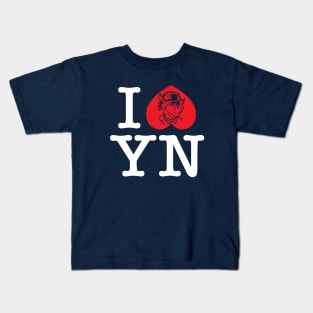 I Heart Yew Nork-White Text Kids T-Shirt